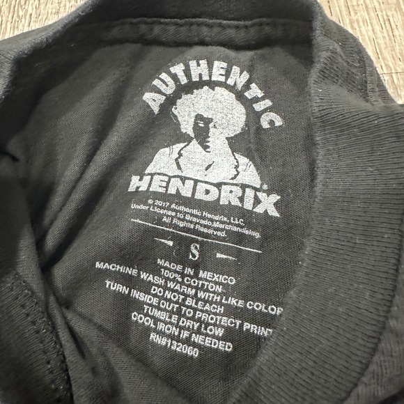 Authentic Hendrix Other - Authentic Jimi Hendrix Mens Small Black Graphic T-Shirt American Flag Rock Band